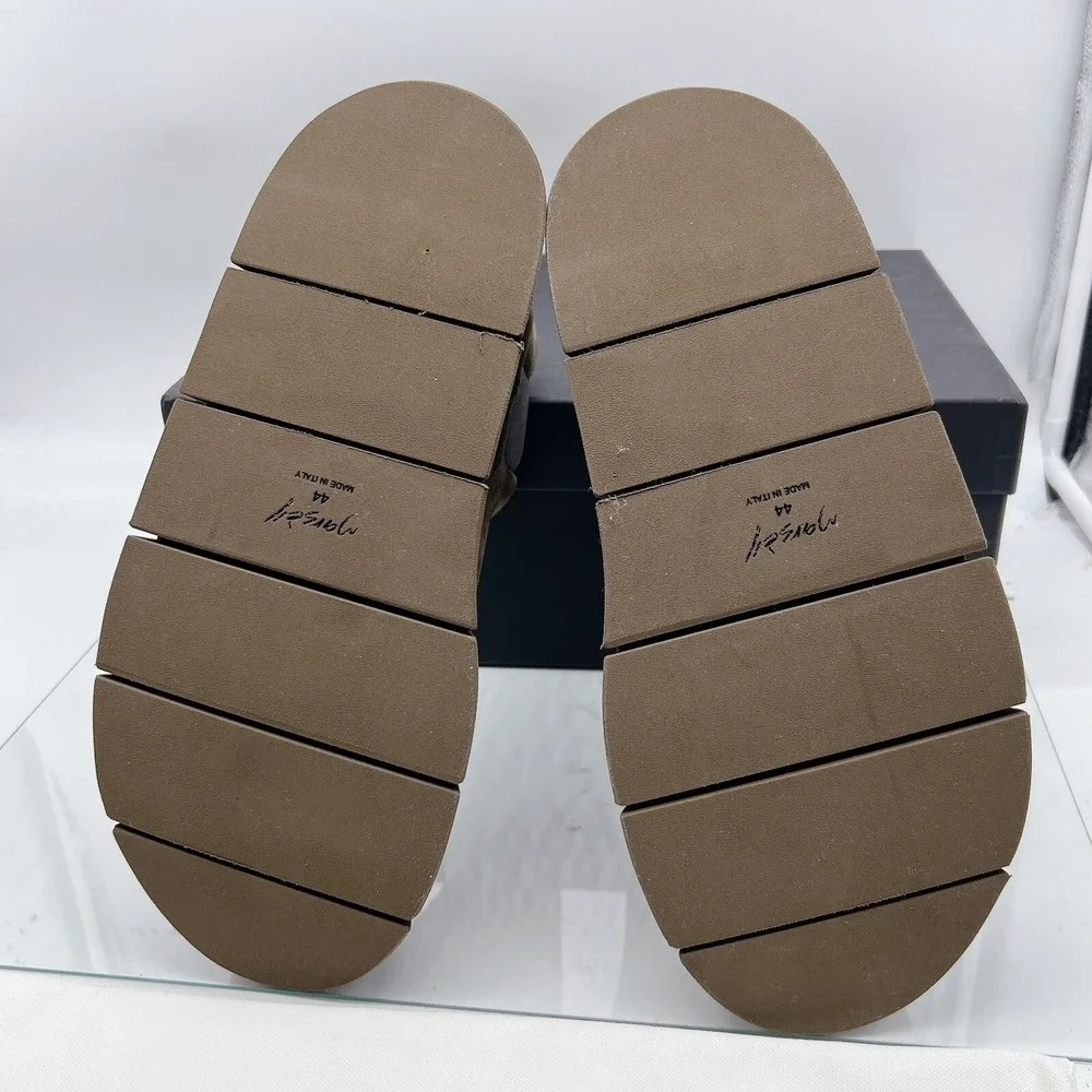 MARSELL Intagliata Beatle Chelsea Boots Malta Beige Suede Mens EU 44 US 11 $1095
